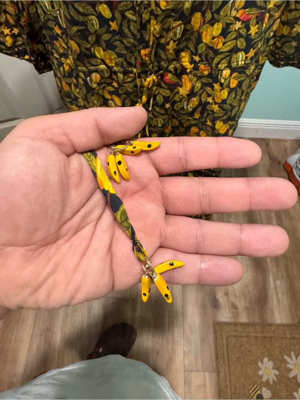 FARM Rio Star Fruits Maxi Yellow & Green Floral Tie-Front Maxi Dress - Picture 4 of 7